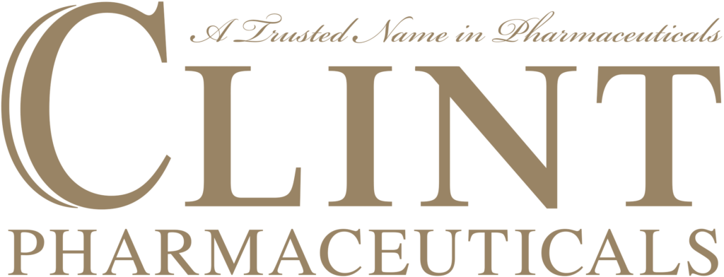 Clint Pharmaceuticals logo with tagline trusted name